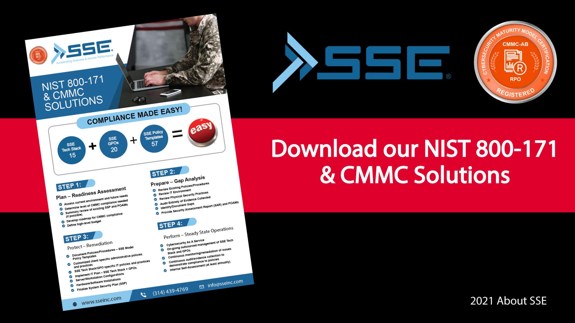 SSE NIST 800-171 & CMMC Solutions