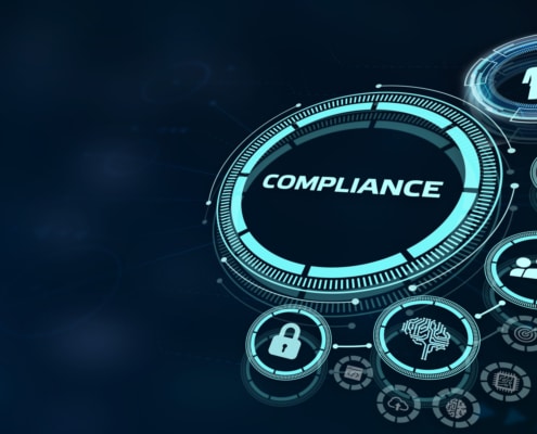 abstract graphic representing data compliance